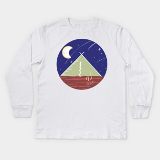 Camping Under the Stars / Nature Camping Trip Kids Long Sleeve T-Shirt